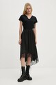Βαμβακερό μπλουζάκι ZADIG&VOLTAIRE JWTN00446 μαύρο AW24