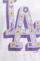 Βαμβακερό μπλουζάκι 47 brand MLB Los Angeles Dodgers BB012TMYIHQ620791WW λευκό