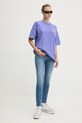 Bavlnené tričko Volcom B3532414 fialová AW24