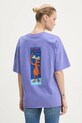 Oblečenie Bavlnené tričko Volcom B3532414 fialová