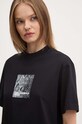 Karl Lagerfeld Jeans t-shirt bawełniany czarny 246J1701