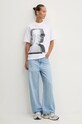 Бавовняна футболка Karl Lagerfeld Jeans 246J1707 білий AW24