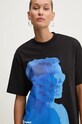 Karl Lagerfeld Jeans t-shirt bawełniany czarny 246J1707
