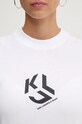 Bavlněné tričko Karl Lagerfeld Jeans 246J1711 bílá