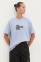 Karl Lagerfeld Jeans t-shirt bawełniany niebieski 246J1712
