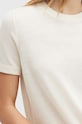Îmbrăcăminte AllSaints tricou de lana BERN W108KB alb