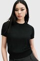 Шерстяная футболка AllSaints BERN W108KB чёрный AW24