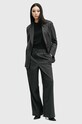 Шерстяная футболка AllSaints BERN W108KB чёрный