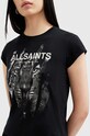AllSaints t-shirt bawełniany RIPROAR W183JB czarny AW24