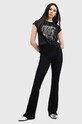 AllSaints t-shirt bawełniany RIPROAR W183JB czarny