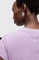 Bavlněné tričko AllSaints RUE TEE W185JB fialová AW24