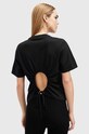AllSaints tricou din bumbac HOLLI W187JB negru AW24