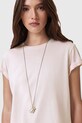 Хлопковая футболка AllSaints ANNA W191JB розовый SS25