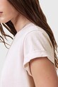 Ρούχα Βαμβακερό μπλουζάκι AllSaints ANNA W191JB ροζ
