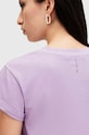 Îmbrăcăminte AllSaints tricou din bumbac ANNA W191JB violet