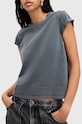 AllSaints t-shirt bawełniany ANNA W191JB szary SS25