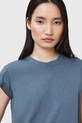 AllSaints tricou din bumbac ANNA W191JB albastru SS25