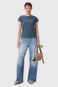 AllSaints t-shirt in cotone ANNA W191JB blu