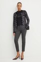 Бавовняна футболка Karl Lagerfeld 246W1702 чорний AW24