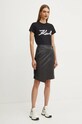 Karl Lagerfeld tricou din bumbac 246W1715 negru AW24