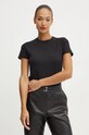 Karl Lagerfeld tricou din bumbac imprimeu negru 246W1719