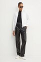 Karl Lagerfeld tricou din bumbac 246W1719 negru AW24
