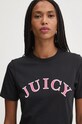 Хлопковая футболка Juicy Couture GIRLFRIEND TEE чёрный JCSCT224414.101