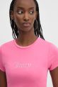 Tričko Juicy Couture DOT RUCHED TEE ružová JCWCT24311.679