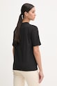 Ρούχα Βαμβακερό μπλουζάκι Picture Maogany WTS0559 μαύρο