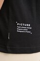Βαμβακερό μπλουζάκι Picture Maogany μαύρο WTS0559