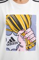 adidas tricou din bumbac IW2744 alb