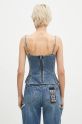 Abbigliamento KSUBI maglietta jeans Athena Bustier Aged WFA24FT001 blu