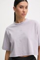 Бавовняна футболка Reebok Classic фіолетовий 100205891
