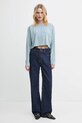 Levi's longsleeve din bumbac A9418 albastru AW24