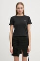 A Bathing Ape tricou din bumbac ONE POINT MINI TEE uni negru 1K80209003