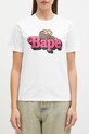 Памучна тениска A Bathing Ape BABY LISA ON BAPE TEE бял 2K80210115