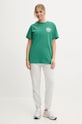 Ellesse t-shirt bawełniany MERIBEL SGX20906 zielony AW24