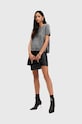 AllSaints maglietta di cashmere REBEL TEE W118KB grigio