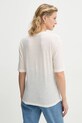 Одяг Футболка з домішкою льону By Malene Birger AMARINGA Q71621007Z бежевий