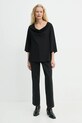 By Malene Birger t-shirt in cotone BRYAR 102155 nero SS25