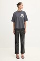 Never Fully Dressed t-shirt bawełniany Charcoal Midnight Romance Tee NFDTO1374 szary AW24