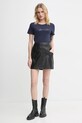 G-Star tricou din bumbac D25064.A870 bleumarin AW24