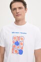 Drivemebikini tricou din bumbac Sole Mare Vacanze 2025.DRV.003.WH alb AW24