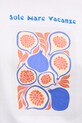 Drivemebikini tricou din bumbac Sole Mare Vacanze 2025.DRV.003.WH