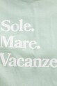Drivemebikini t-shirt bawełniany Sole Mare Vacanze 2025.DRV.004.LG zielony