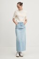Abercrombie & Fitch sweter z domieszką wełny KI150.4339.178 beżowy AW24