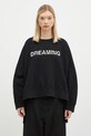 Undercover hanorac de bumbac C/S print negru UC2D1895.2