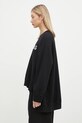 Undercover hanorac de bumbac C/S UC2D1895.2 negru AW24