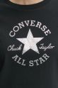 Бавовняна футболка Converse 10027077.A02 чорний