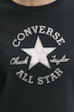 Bavlnené tričko Converse 10027077.A02 čierna
